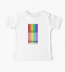 Rainbow Crayon Baby Tee