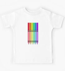 Rainbow Crayon Kids Tee