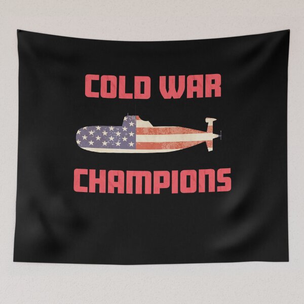 Item preview, USA Cold War Champions Submarine Sub Distressed Grunge American Flag designed and sold by funnytshirtemp.