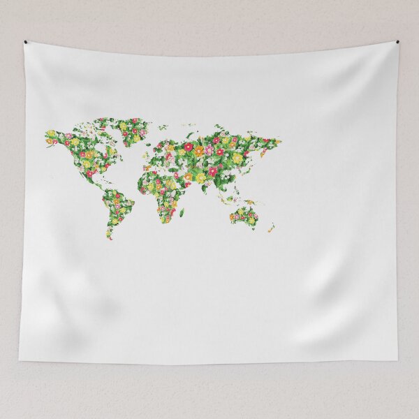 Item preview, Watercolor Map Of The World Silhouette PNG II designed and sold by Irina Sztukowski.
