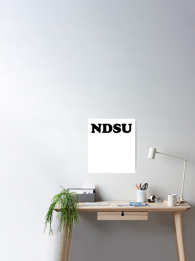 Ndsu North Dakota University Poster By Depressedstraik Redbubble