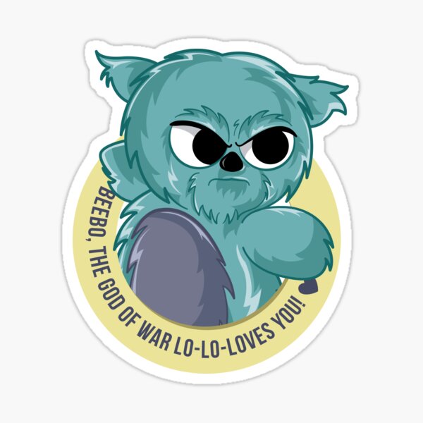 Beebo loves you! Sticker