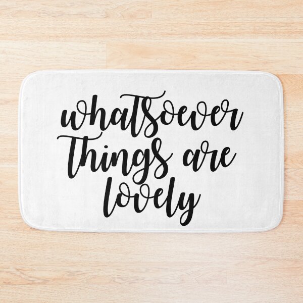 Item preview, WHATSOEVER THINGS ARE LOVELY (BLACK) designed and sold by christikdesigns.