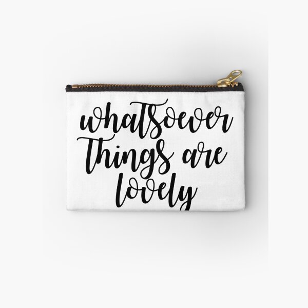 Item preview, WHATSOEVER THINGS ARE LOVELY (BLACK) designed and sold by christikdesigns.