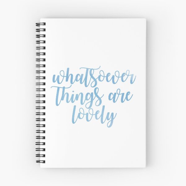 Item preview, WHATSOEVER THINGS ARE LOVELY (BLUE) designed and sold by christikdesigns.