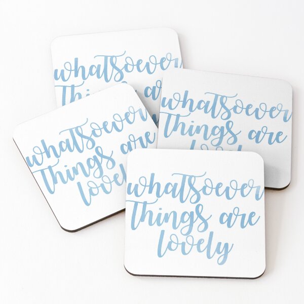 Item preview, WHATSOEVER THINGS ARE LOVELY (BLUE) designed and sold by christikdesigns.