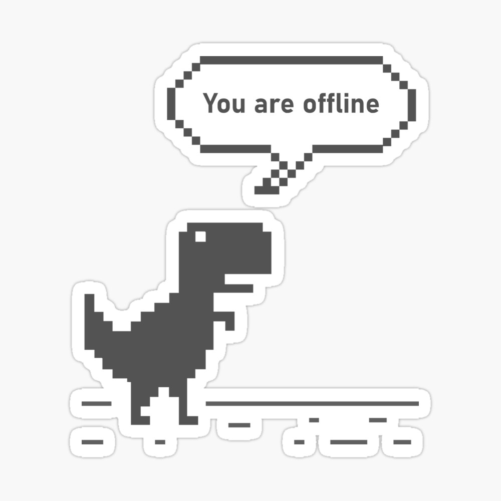 8-bit Dinosaur Chrome - Funny Coding Meme Poster for Sale by TechTeez