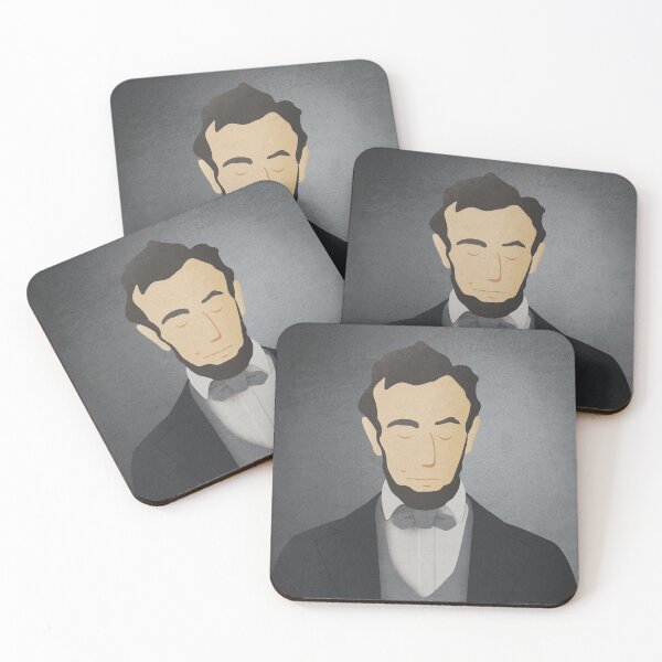 Item preview, Abraham Lincoln • Minimalist Portrait • Honest Abe • Three-Legged Dane designed and sold by ThreeLeggedDane.