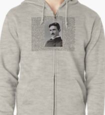 The Patents of Nikola Tesla Zipped Hoodie