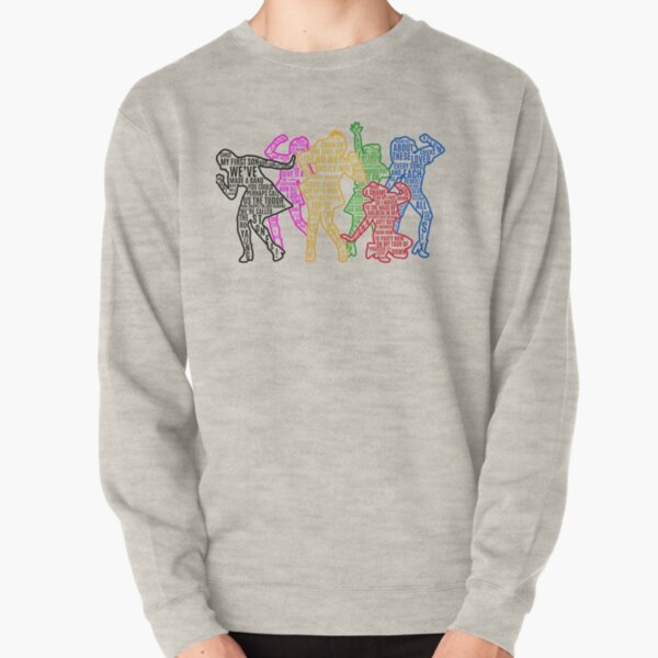 SIX The Musical Queens Silhouettes— With Lyrics! Pullover Sweatshirt