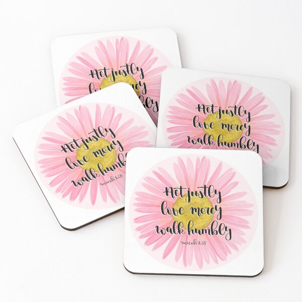 Item preview, Walk Humbly - Pink designed and sold by chelseasletters.