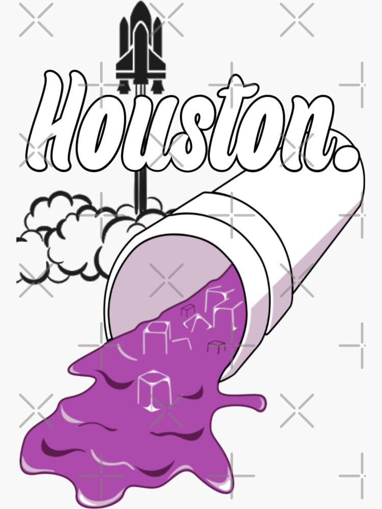 Houston Champ Texas Flag Astronaut Space City Sticker for Sale by