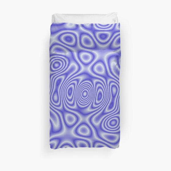 Blue Cosmic Liquid Pattern Duvet Cover