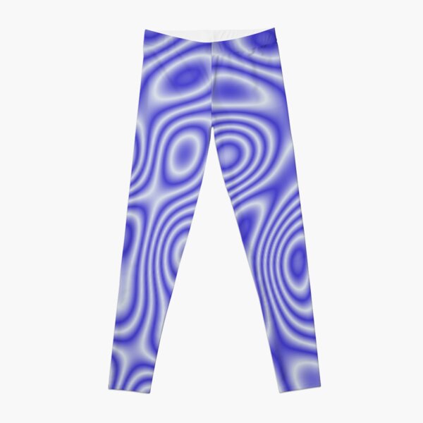 Blue Cosmic Liquid Pattern Leggings
