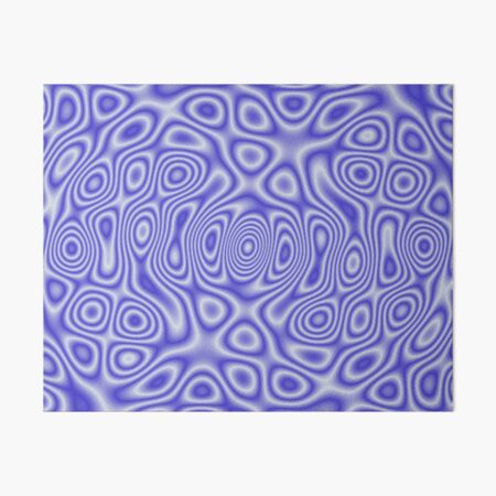 Blue Cosmic Liquid Pattern Art Board Print