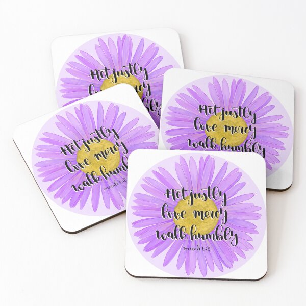 Item preview, Walk Humbly - Purple designed and sold by chelseasletters.
