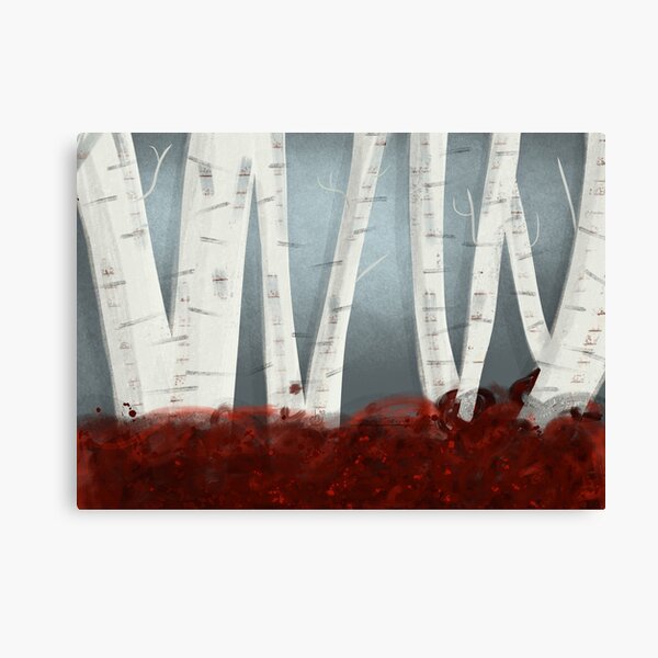Modern Birchwood Art Print Canvas Print
