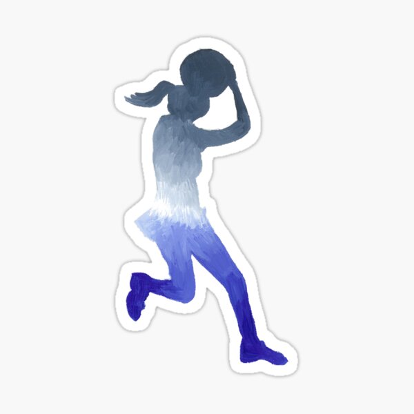 Netballer On The Run Sticker