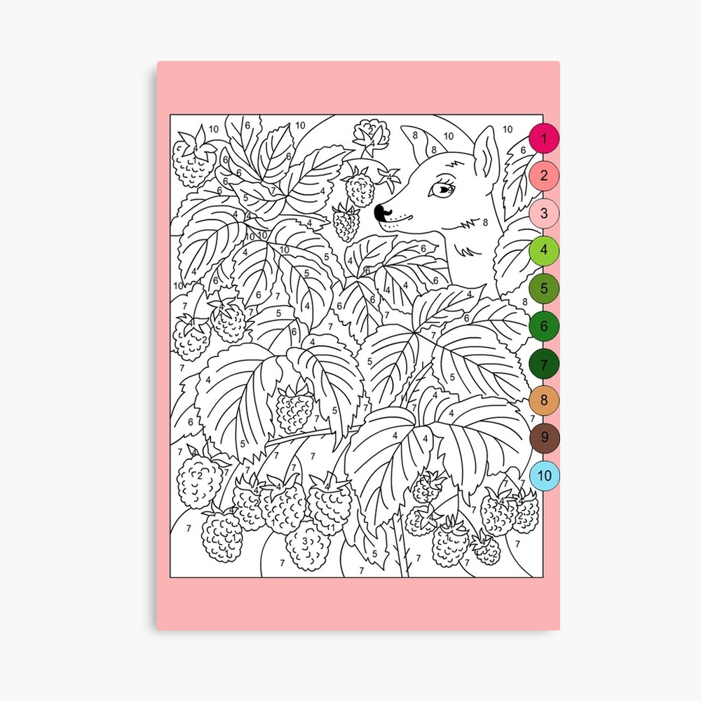 "Color By Number" Canvas Print by NicoleKidwoman Redbubble