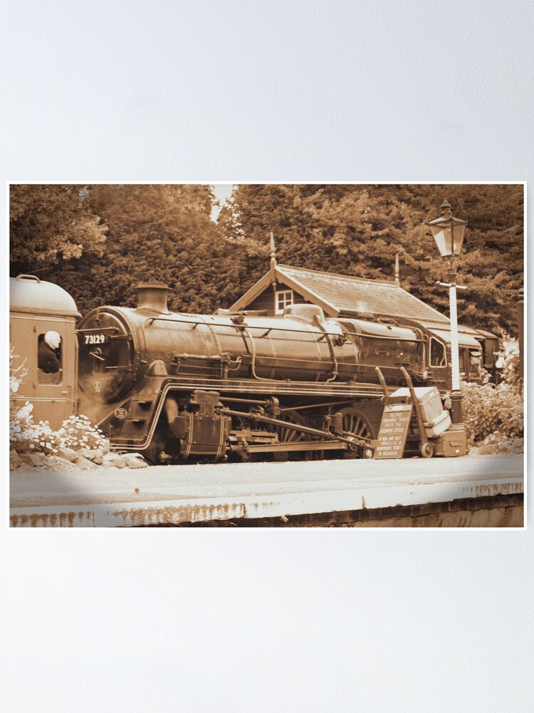 Thumbnail 1 of 3, Poster, Steam past and present designed and sold by bywhacky.