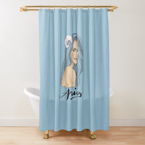 ARIES GIRL by Silvana Arias Shower Curtain