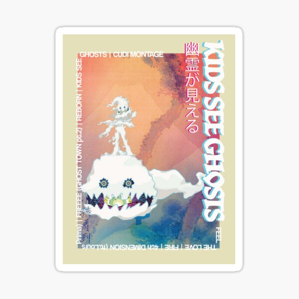 Kids See Ghosts Art Print Sticker