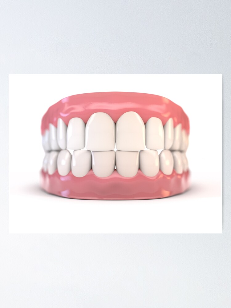 Fake Teeth Set " Poster by albund | Redbubble