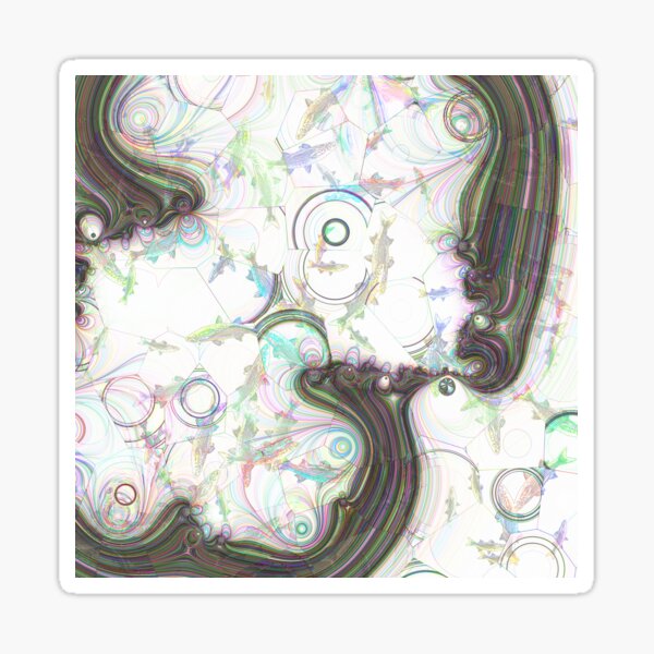 Fractal Storms 1 - Alternate version Sticker
