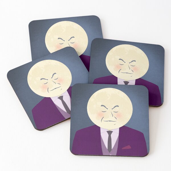 Item preview, Man in the Moon • Minimalist Portrait • Three-Legged Dane designed and sold by ThreeLeggedDane.