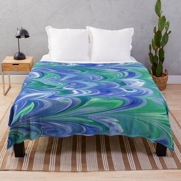 Item preview, Blue and Green Marbling designed and sold by chantahlia.