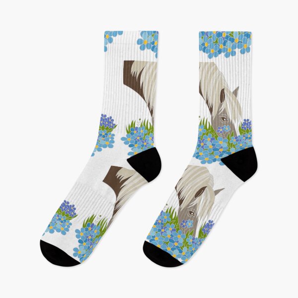 Item preview, Horse with Blue Flowers designed and sold by Nicole Florian.