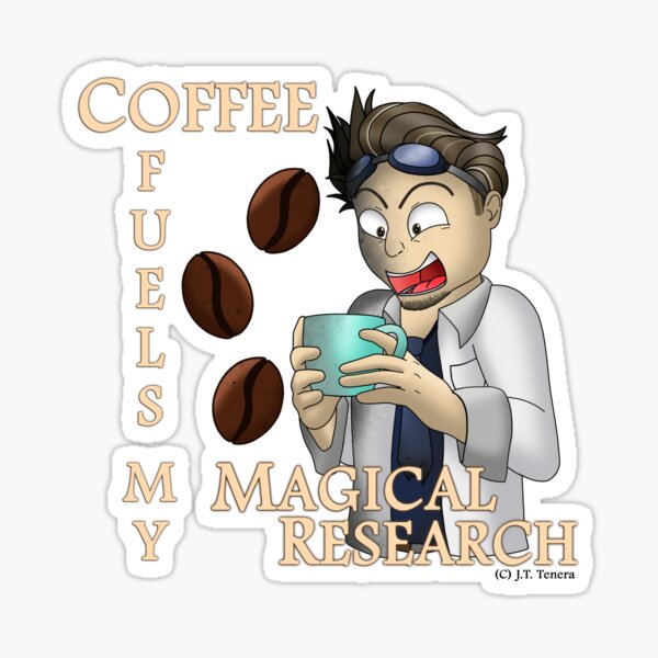 Coffee Means More Research Sticker