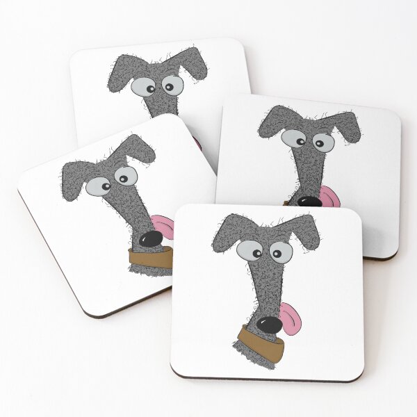 Item preview, Scruffy Curly Grey Lurcher designed and sold by Mat Dixon.
