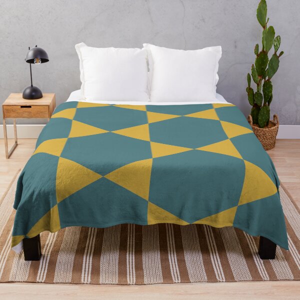 Item preview, Teal and Dark Mustard Yellow Hexagon and Star Pattern. Geometric Minimalist designed and sold by kierkegaard.