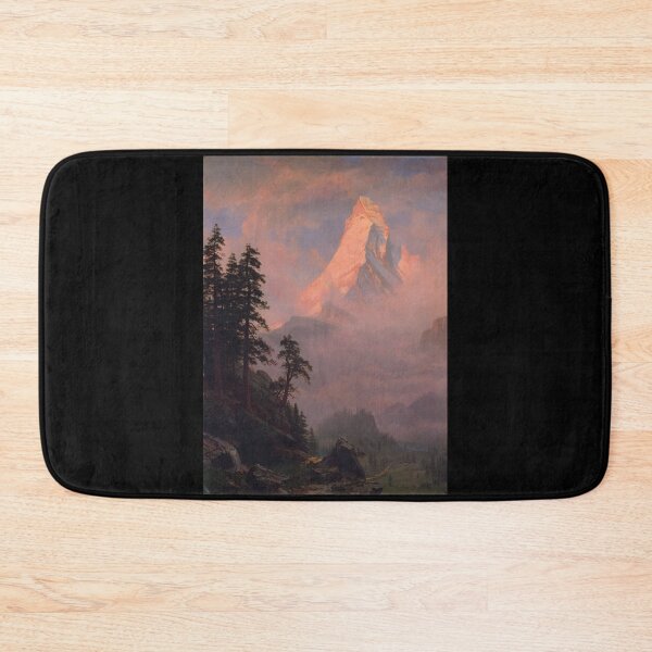 Item preview, Sunrise on the Matterhorn is painting by American artist Albert Bierstadt.  designed and sold by immortalpeaches.