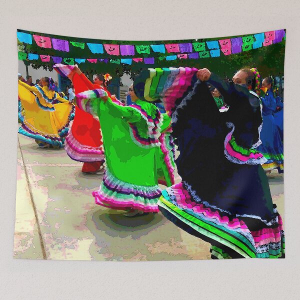 Item preview, Folklorico Dancers Celebrating Mexican Independence Day designed and sold by William E Lopez.