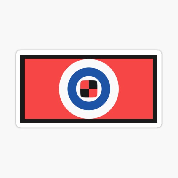 Neon region flag Sticker