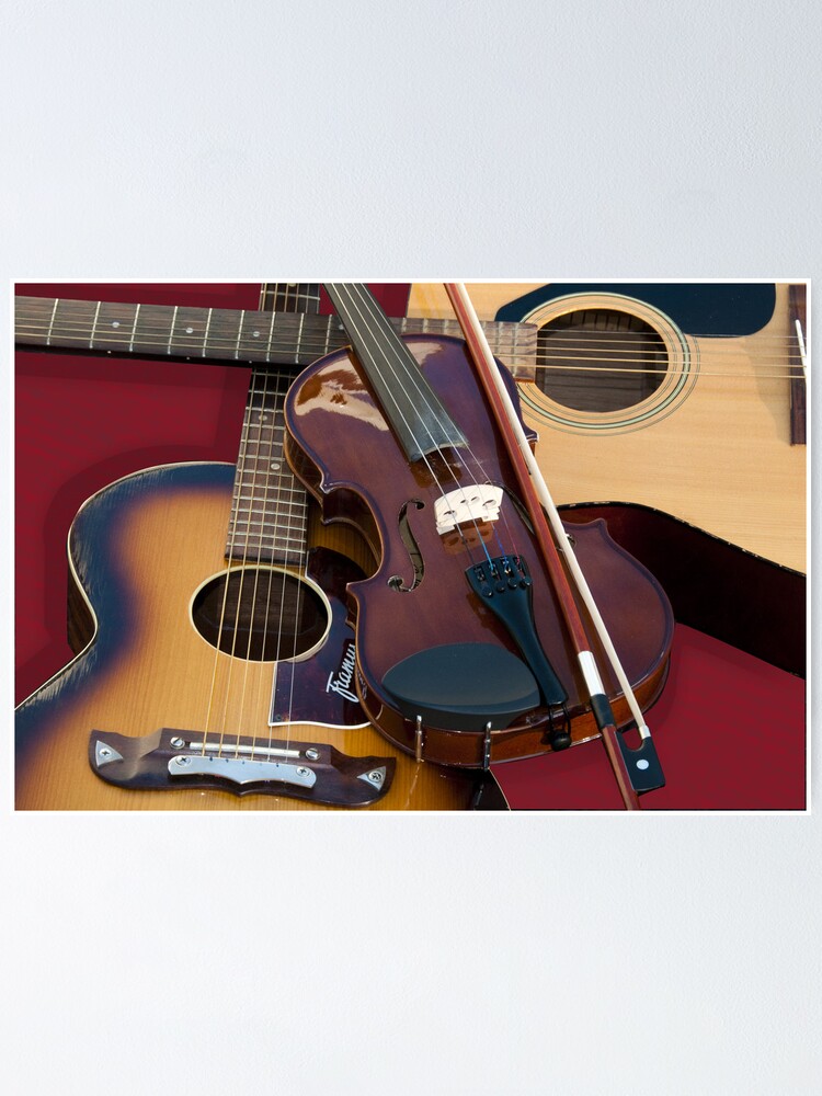 ""Strings and Things" musical strings" Poster by ArtThatSmiles