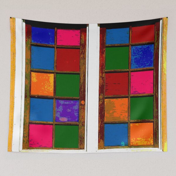 Item preview, Multi-Colored Window in Mesilla, New Mexico designed and sold by William E Lopez.