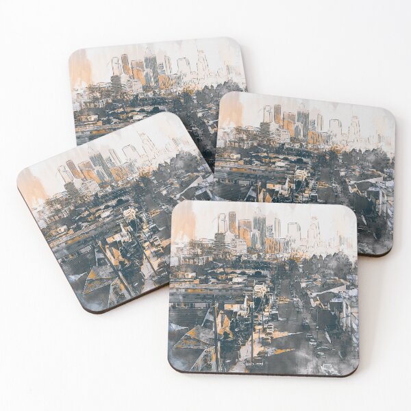 Item preview, Los Angeles Skyline designed and sold by AM FineArtPrints.