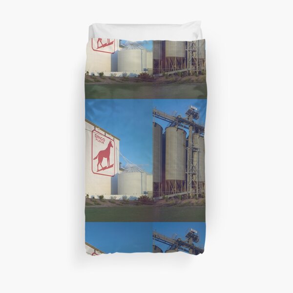 Dingo Flour, Great Southern Roller Flour Mills, North Fremantle, 4 July 1985, State Library of Western Australia Duvet Cover