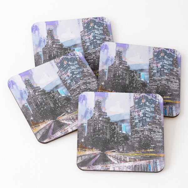 Item preview, Los Angeles Skyline designed and sold by AM FineArtPrints.