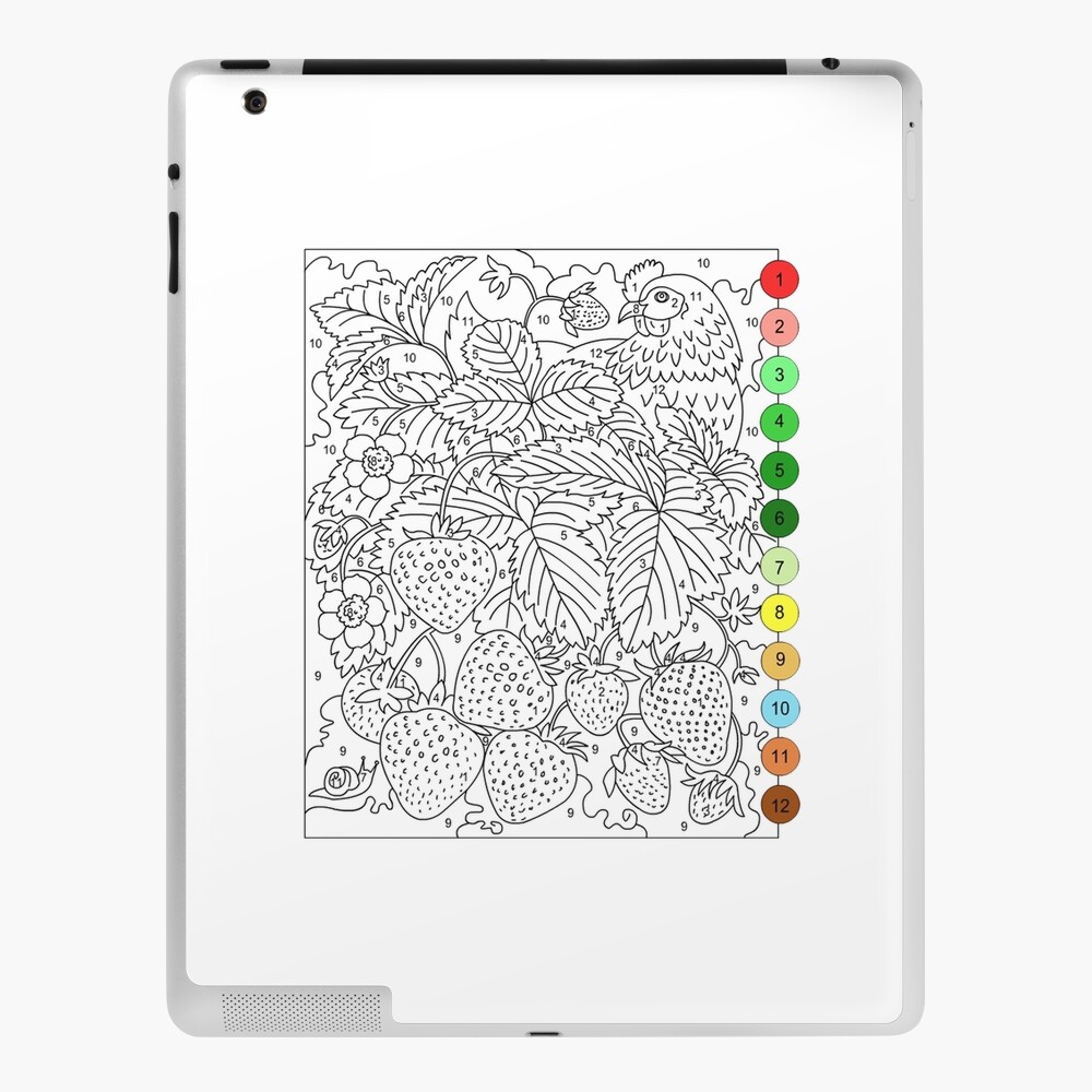 Funda y vinilo para iPad con la obra «Dibujos para colorear para adultos»  de Yuna26