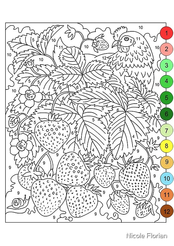 "Color By Number" by Nicole Florian Redbubble