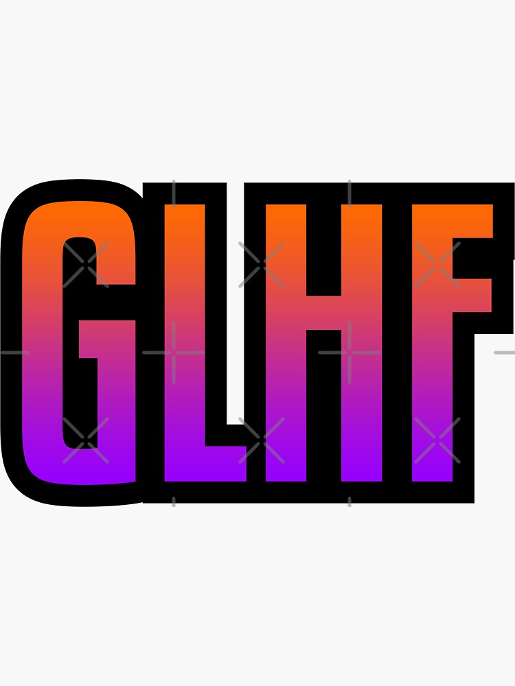 GLHF Good Luck, Have Fun Neon Sunset