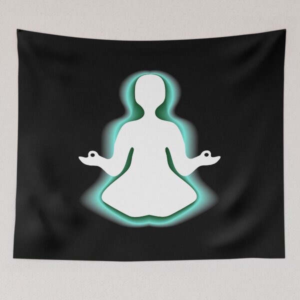 Item preview, Meditating with green aura designed and sold by Shoshina.