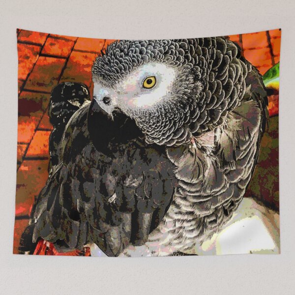 Item preview, Phinias the African Parrot Visiting the Mesilla, New Mexico Plaza designed and sold by William E Lopez.