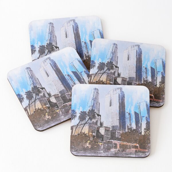 Item preview, Los Angeles Skyline designed and sold by AM FineArtPrints.