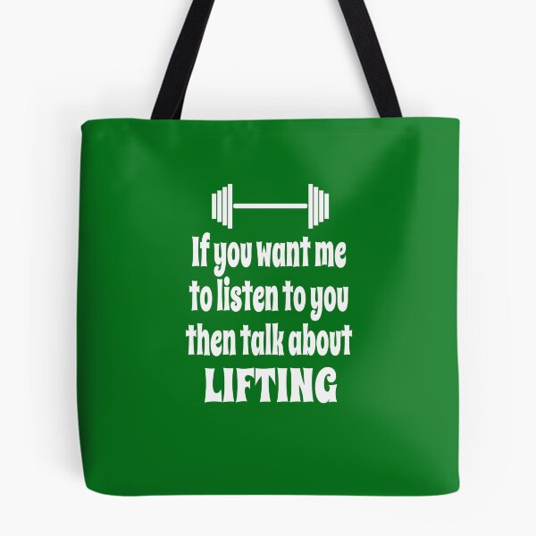Item preview, If You Want Me To Listen To You Then Talk About Weightlifting designed and sold by Merch-Tees.