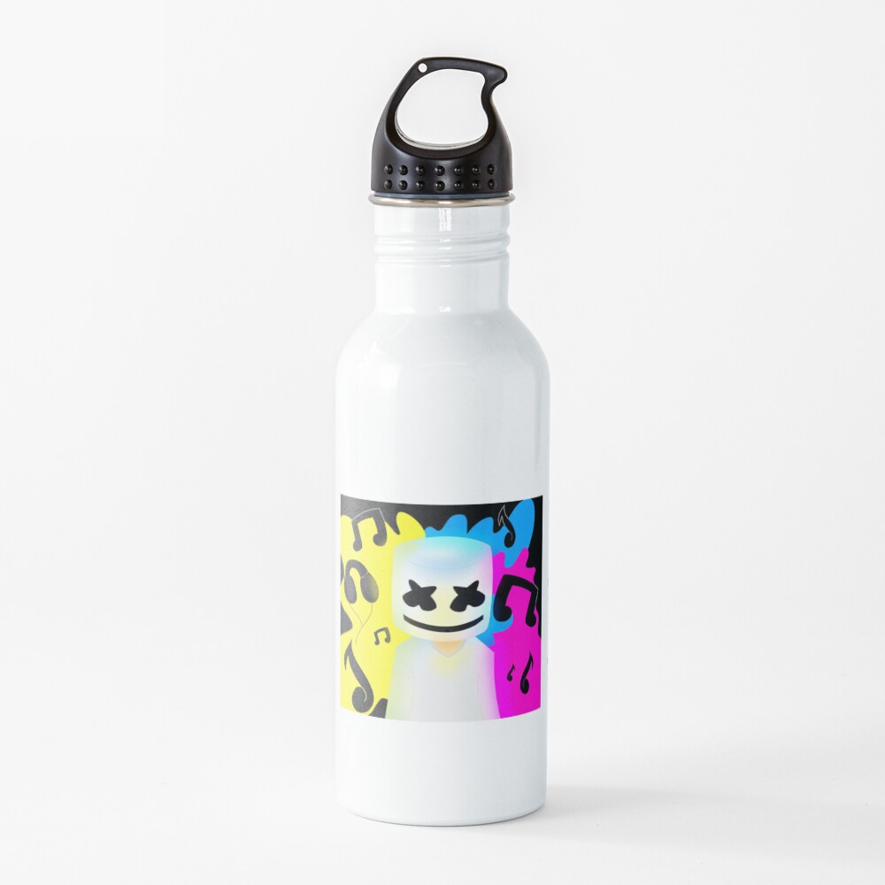 "DJ Marshmallow" Water Bottle for Sale by jeacam Redbubble